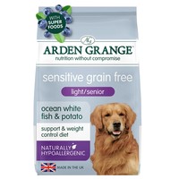 Arden Grange Sensitive Light/Senior Dog Dry Food (Ocean White Fish & Potato) big image