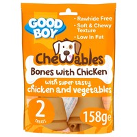 Good Boy Chewables Bones Dog Treats (Chicken & Veg) 158g big image