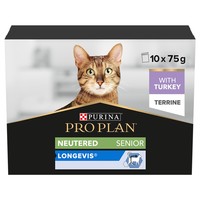 Purina Pro Plan Sterilised Longevis Senior 7+ Wet Cat Food (Turkey) big image