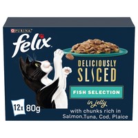 Felix Deliciously Sliced Adult Cat Food in Jelly (Fish Selection) big image