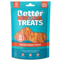 Better Natural Treats Chicken Breast Steaks Dog Treats 90g big image
