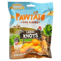 Pawtato Large Knots Dog Chews 180g big image