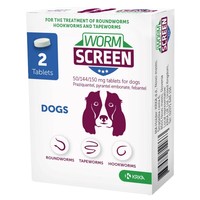 WormScreen 50/144/150mg Tablets for Dogs (2 Pack) big image