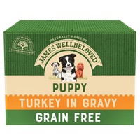 James Wellbeloved Grain Free Puppy Wet Dog Food Pouches big image