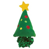 KONG Holiday Crackles Christmas Tree Cat Toy big image