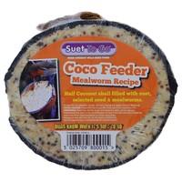 Unipet Suet to Go Half Coco Feeder (Mealworm) big image