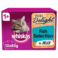 Whiskas 1+ Pure Delight Fish Selection in Jelly Cat Pouches big image