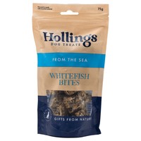 Hollings Whitefish Bites Dog Treats 75g big image