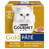Purina Gourmet Gold Pate Wet Cat Food Tins (Variety Pack) big image