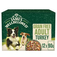 James Wellbeloved Adult Dog Grain Free Wet Food Pouches (Turkey) big image
