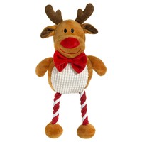 Good Boy Christmas Hug Tug Reindeer Dog Toy big image