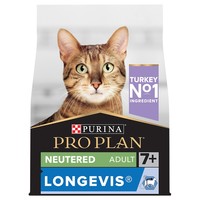 Purina Pro Plan Longevis Sterilised Senior 7+ Cat Food (Turkey) 3kg big image