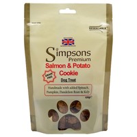 Simpsons Premium Salmon and Potato Cookie Dog Treats 100g big image