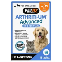 VetIQ Arthriti-UM Advanced Care for Cats and Dogs (Box of 45 Tablets) big image