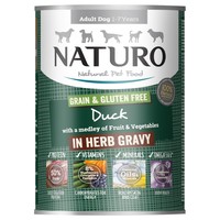 Naturo Adult Grain & Gluten Free Wet Dog Food Tins (Duck in Herb Gravy) big image