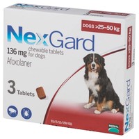 Nexgard 136mg Chewable Tablets for Extra Large Dogs big image