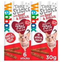 Webbox Tasty Sticks Cat Treat with Beef & Rabbit (6 Pack) big image