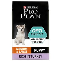 Purina Pro Plan OptiDigest Grain Free Medium & Large Puppy Food (Turkey) 12kg big image
