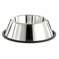 Stainless Steel Non Slip Spaniel 1 Lt. Water Food Bowl big image
