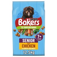 Bakers Superfoods Senior Dry Dog Food (Chicken and Vegetables) 12.5kg big image