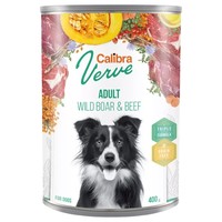 Calibra Verve Grain Free Adult Wet Dog Food Cans (Wild Boar & Beef) big image