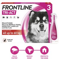 FRONTLINE Tri-Act Flea and Tick Treatment for Extra Large Dogs (3 Pipettes) big image