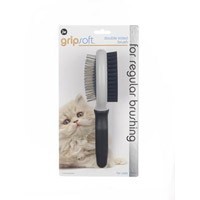 JW Gripsoft Double Sided Grooming Brush for Cats big image