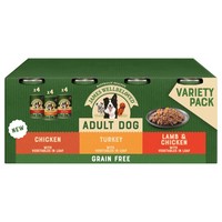 James Wellbeloved Grain Free Adult Dog Wet Food in Loaf Cans (Variety Pack) big image