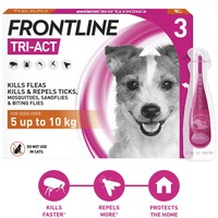FRONTLINE Tri-Act Flea and Tick Treatment for Small Dogs (3 Pipettes) big image