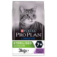 Purina Pro Plan Longevis Original Senior 7+ Cat Food (Turkey) 3kg big image