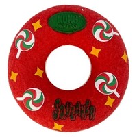 KONG Holiday AirDog Squeaker Donut Dog Toy big image
