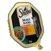 Sheba Select Slices Adult Wet Cat Food in Gravy (Beef & Turkey) big image