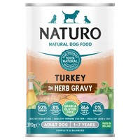 Naturo Adult Grain & Gluten Free Wet Dog Food Tins (Turkey in Herb Gravy) big image