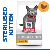 Hills Science Plan Sterilised Kitten Dry Cat Food big image