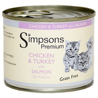 Simpsons Premium Kitten Wet Cat Food (Chicken & Turkey with Salmon) big image