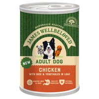 James Wellbeloved Adult Dog Wet Food in Loaf Cans (Chicken & Rice) big image