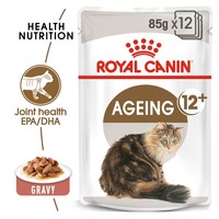 Royal Canin Ageing 12+ Pouches in Gravy Senior Cat Food big image