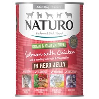 Naturo Adult Grain & Gluten Free Wet Dog Food Tins (Salmon with Chicken in Herb Jelly) big image