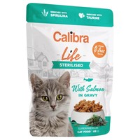 Calibra Life Sterilised Wet Cat Food Pouches (Salmon) big image