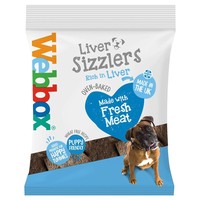 Webbox Meaty Liver Sizzlers Dog Treats 120g big image