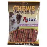 Antos Bacon Strips Dog Treats 85g big image