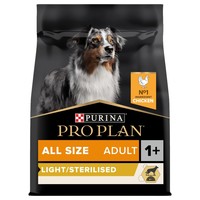 Purina Pro Plan Light/Sterilised Adult Dog Food (Chicken) big image