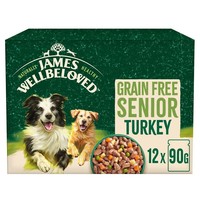 James Wellbeloved Senior Dog Grain Free Wet Food Pouches (Turkey) big image
