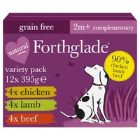 Forthglade Grain Free Complementary Adult Wet Dog Food (Just Chicken/Lamb/Beef) big image