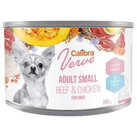 Calibra Verve Grain Free Adult Small Breed Wet Dog Food Cans (Beef & Chicken) big image