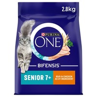 Purina ONE Senior 7+ Adult Dry Cat Food (Chicken) 2.8kg big image
