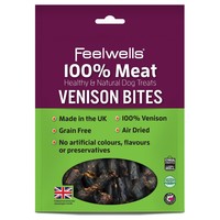 Feelwells 100% Meat Healthy & Natural Dog Treats (Venison Bites) 100g big image