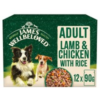 James Wellbeloved Adult Dog Wet Food Pouches (Lamb & Chicken) big image