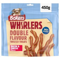 Bakers Whirlers Dog Treats (Bacon & Cheese) big image