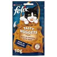 Felix Tasty Nuggets Cat Treats (Chicken with Duck) 50g big image